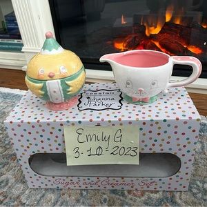 Johanna Parker sugar and cream bowls